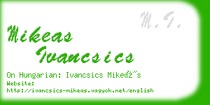 mikeas ivancsics business card